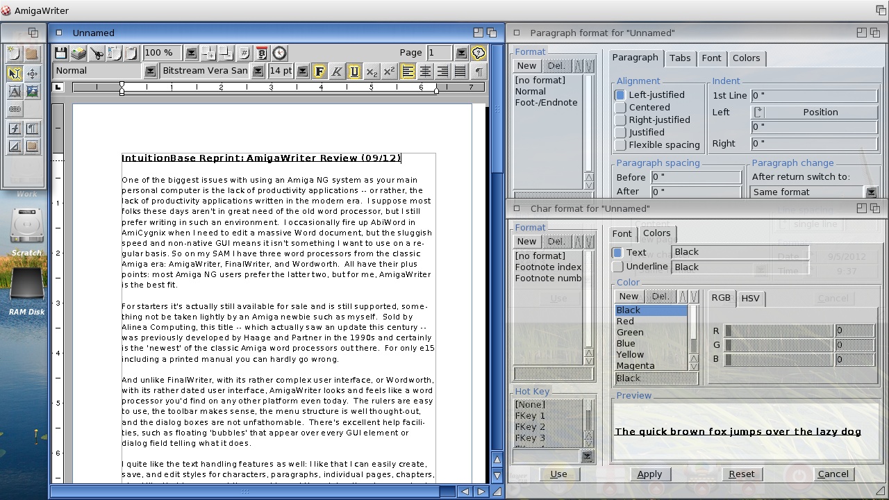 AmigaWriter Screenshot