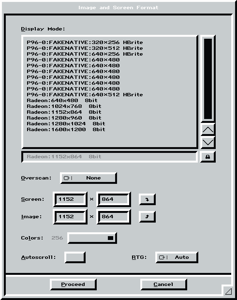 1152 x 864 display setting