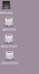 New hard disk partitions